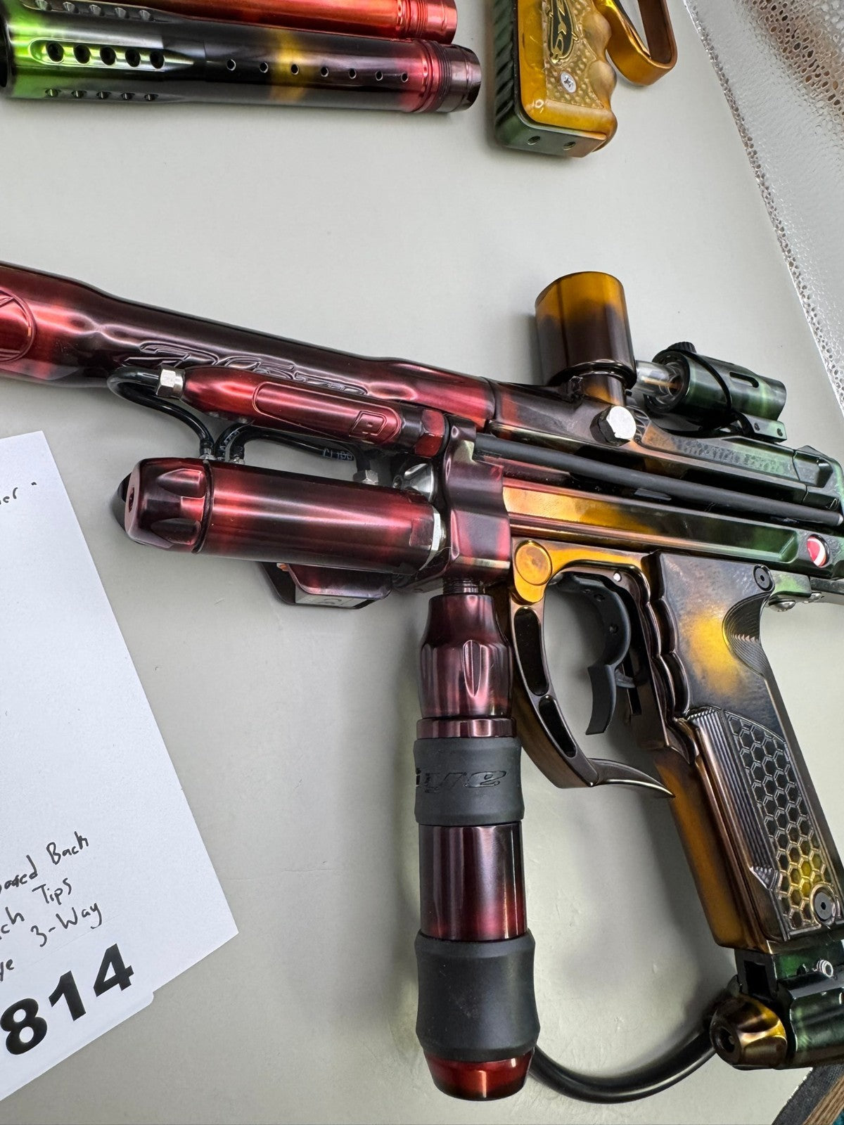 Dye Ultralight E-Blade Autococker - Rasta - Paintball Marker Fully Working
