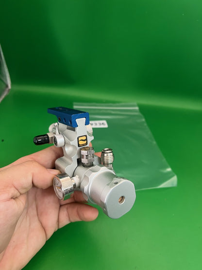 Smart Parts Max-Flo Tank Regulator Silver Blue Aluminum HPA