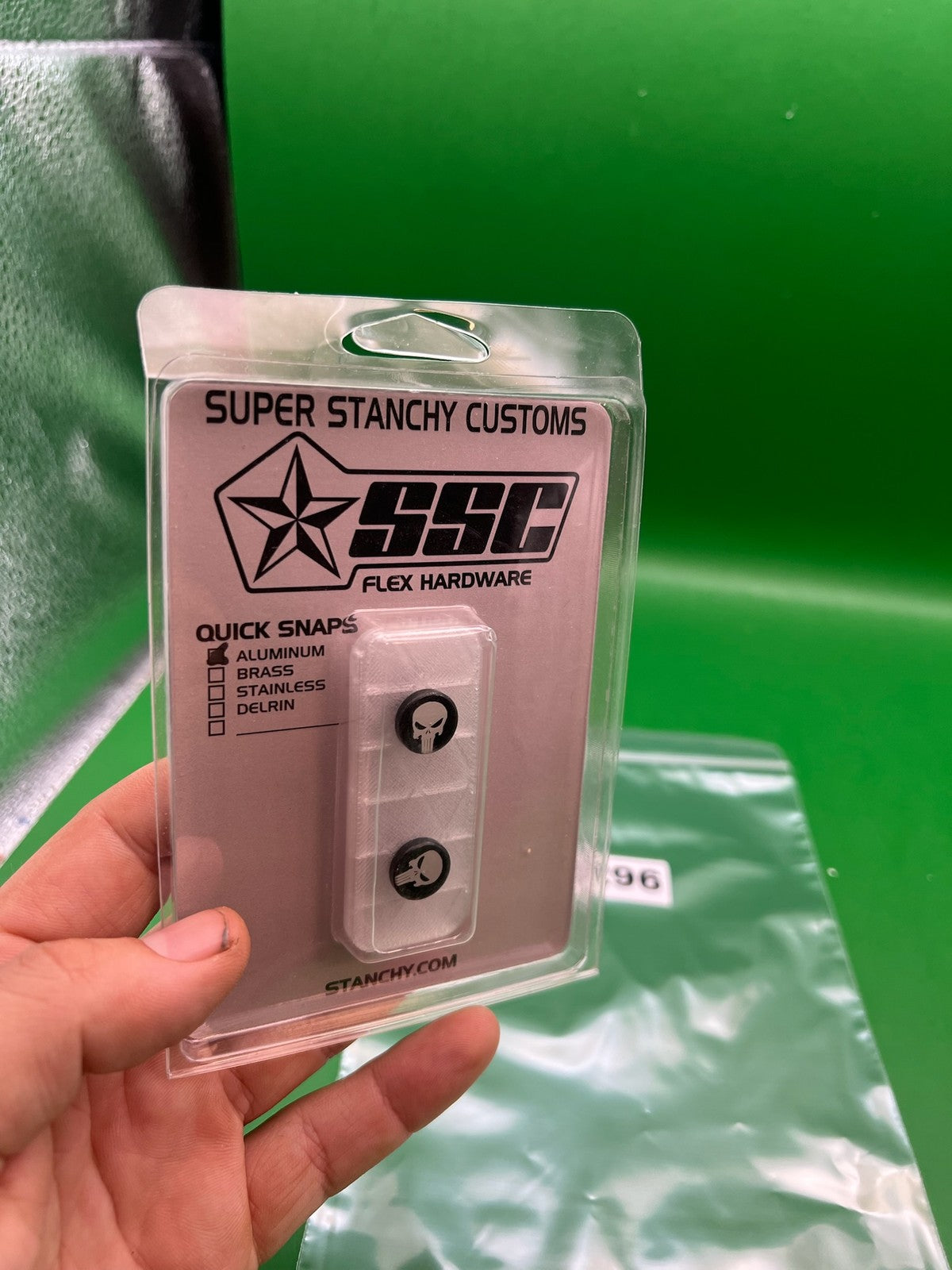Super Stanchy Customs SSC Quick Snaps Aluminum Punisher Black