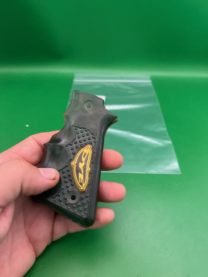 Dye 45 Style Sticky Grips Black Rubber Wrap Around Panels Yellow Logo