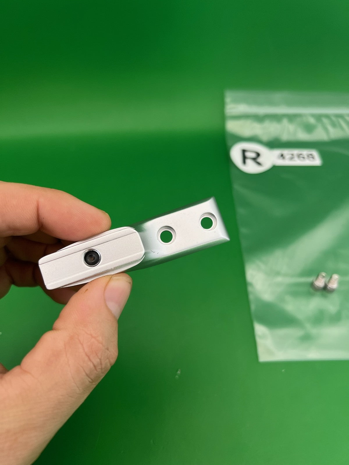 Dye Standard Micro Drop Forward Silver Polished Aluminum w/ Screws