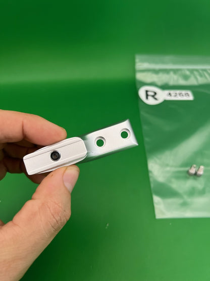 Dye Standard Micro Drop Forward Silver Polished Aluminum w/ Screws