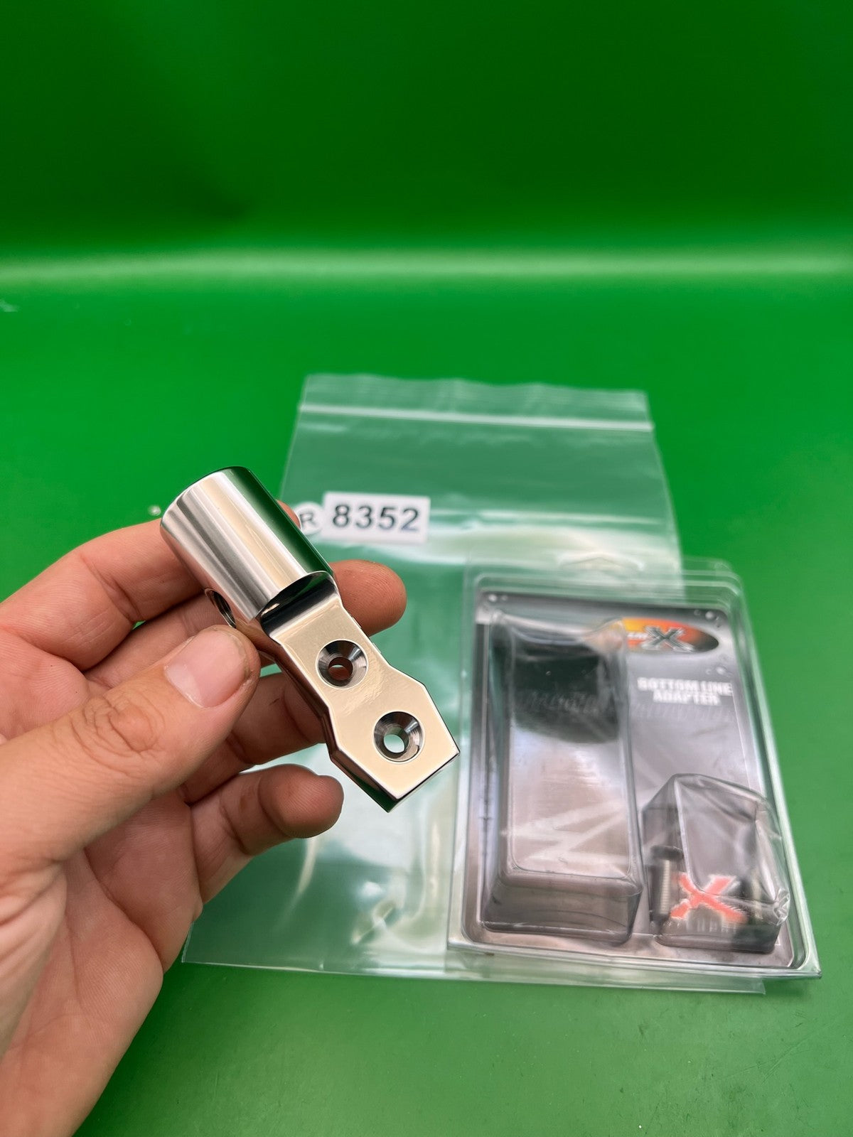 System X Bottom Line Adapter Silver Polished Aluminum CO2 HPA ASA