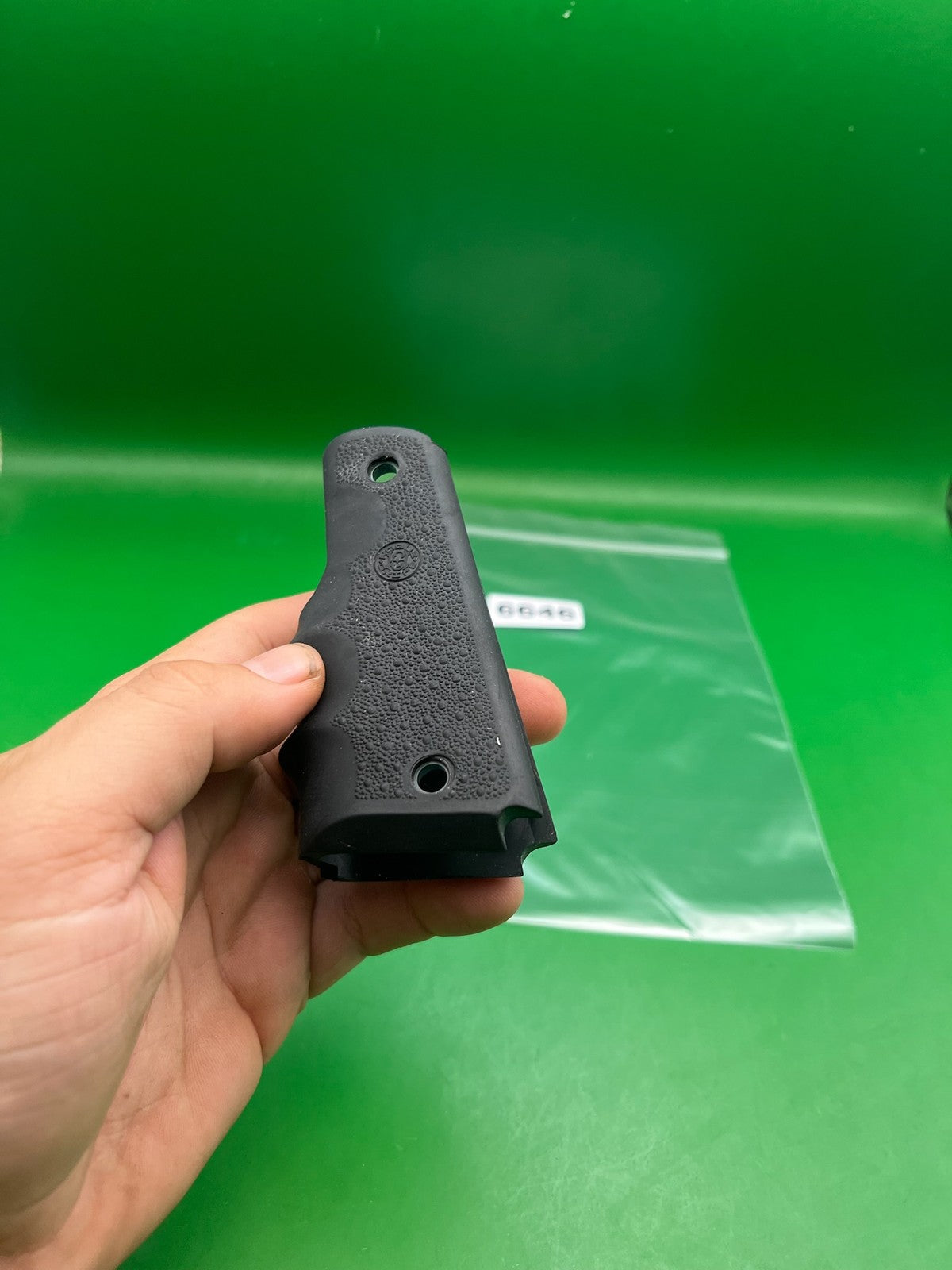 45* Grooved Autococker Grips - used paintball grip panel - black