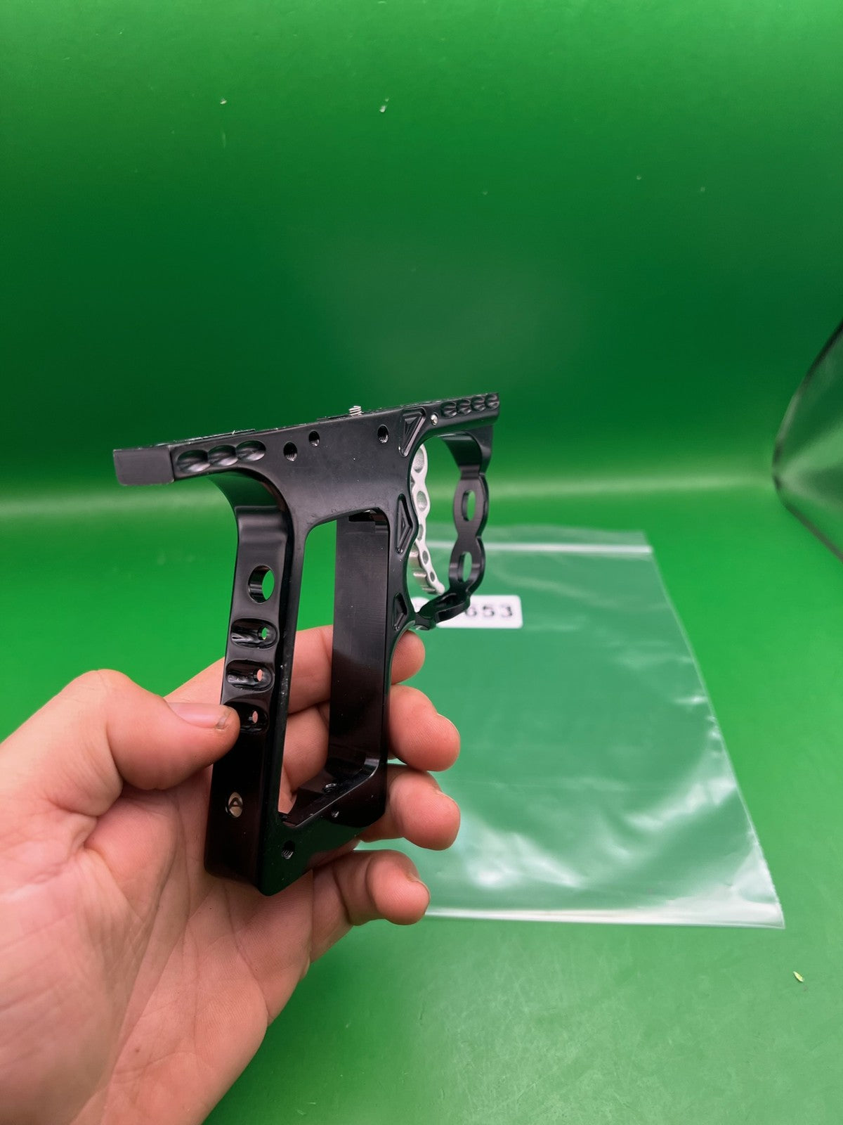 WDP Angel Chain Frame - used paintball trigger frame - black