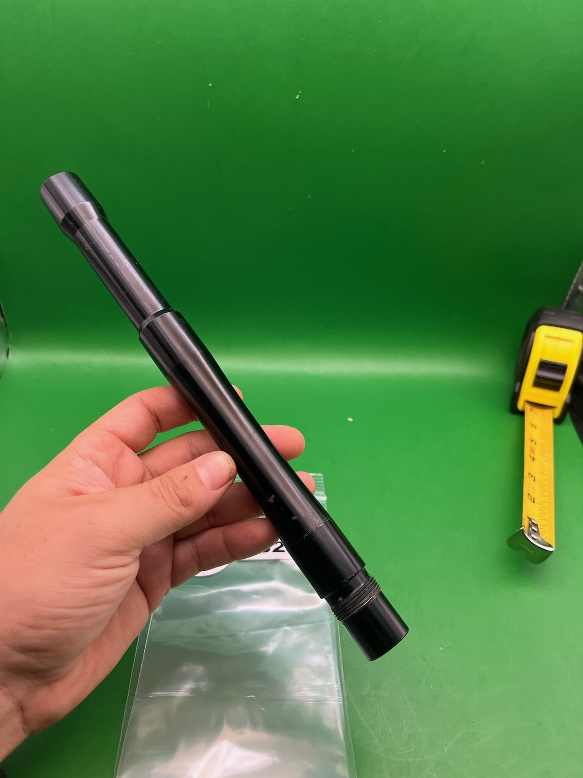 Stock Autococker Barrel 12" .690 Black - used paintball barrel - black