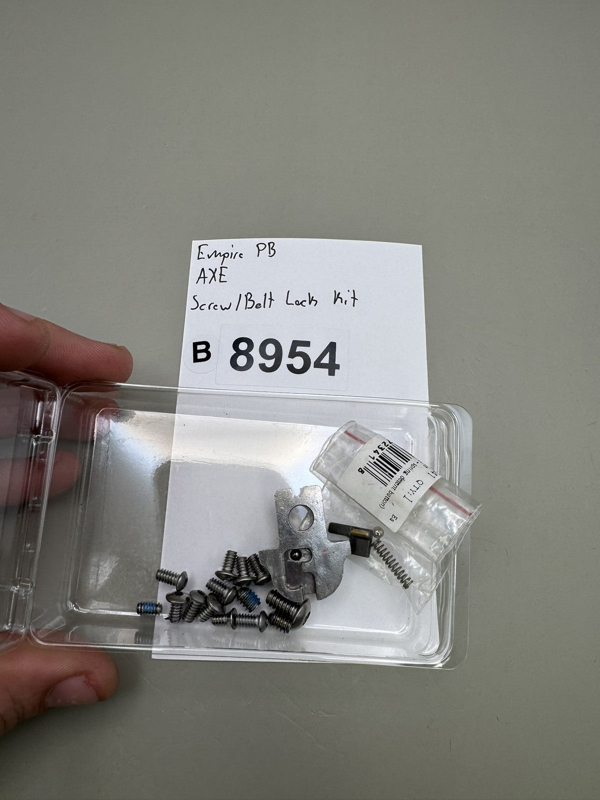 Empire PB AXE Screw/Belt Lock Kit