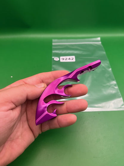 CP Custom Products Flame Drop Forward Purple Anodized Spyder Dovetail Mount