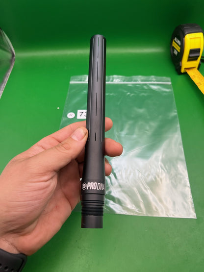 Infamous Pro DNA Silencio Barrel Tip Black Aluminum 14" Paintball