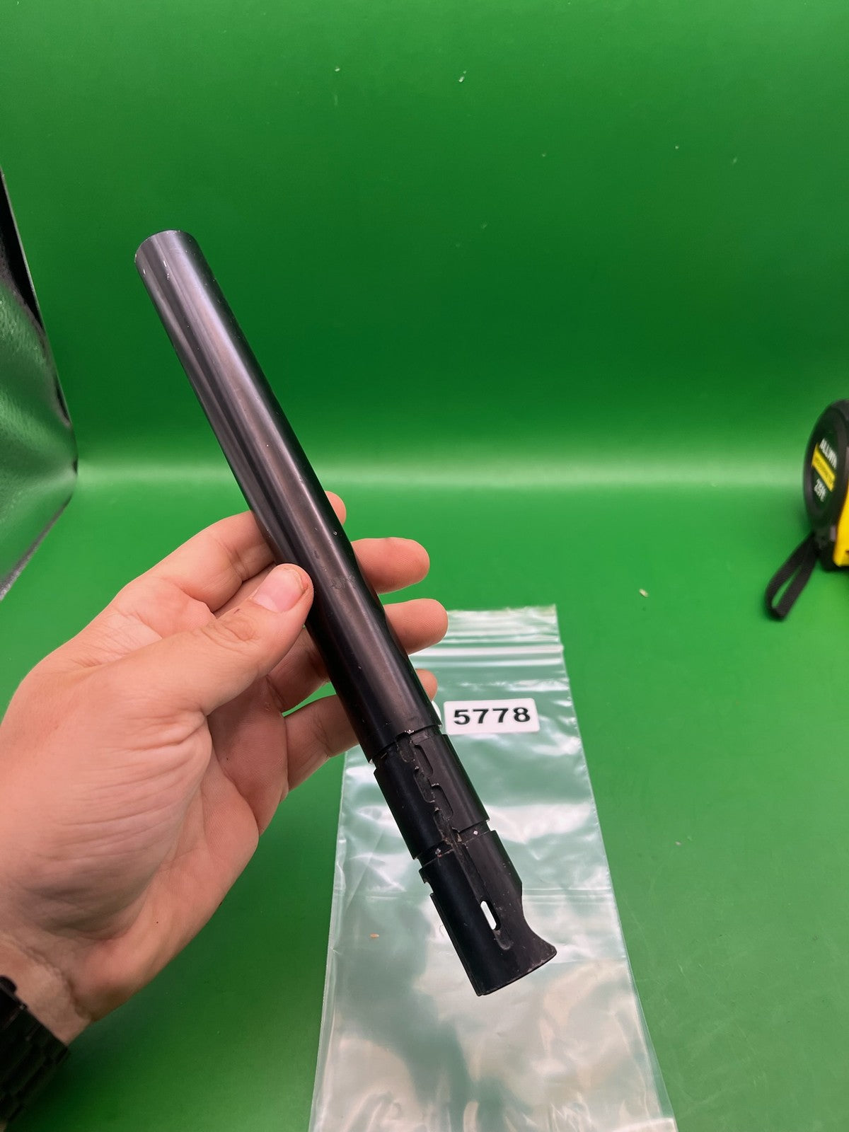Automag Shorty Barrel  Shape .692 Black - used paintball barrel - black