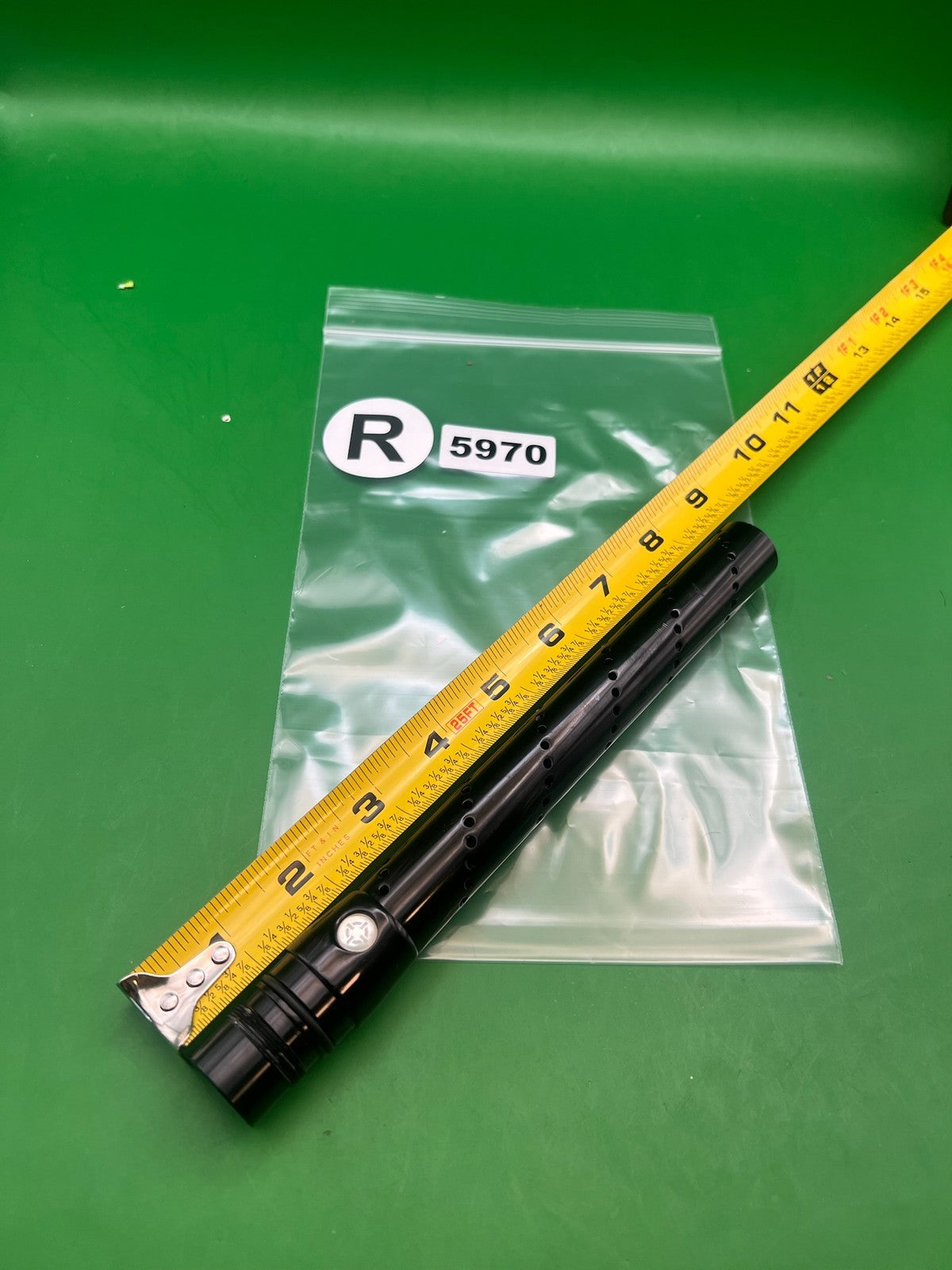 Freak 12 Inch Tip - used paintball barrel tip - black