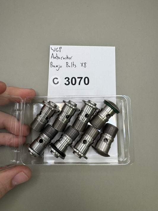 WGP Autococker Banjo Bolts x8 Stainless Steel