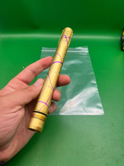 Dye Ultralite UL 14" Front Barrel Tip Gold Purple Splash UL ULS GEO EGO LUXE