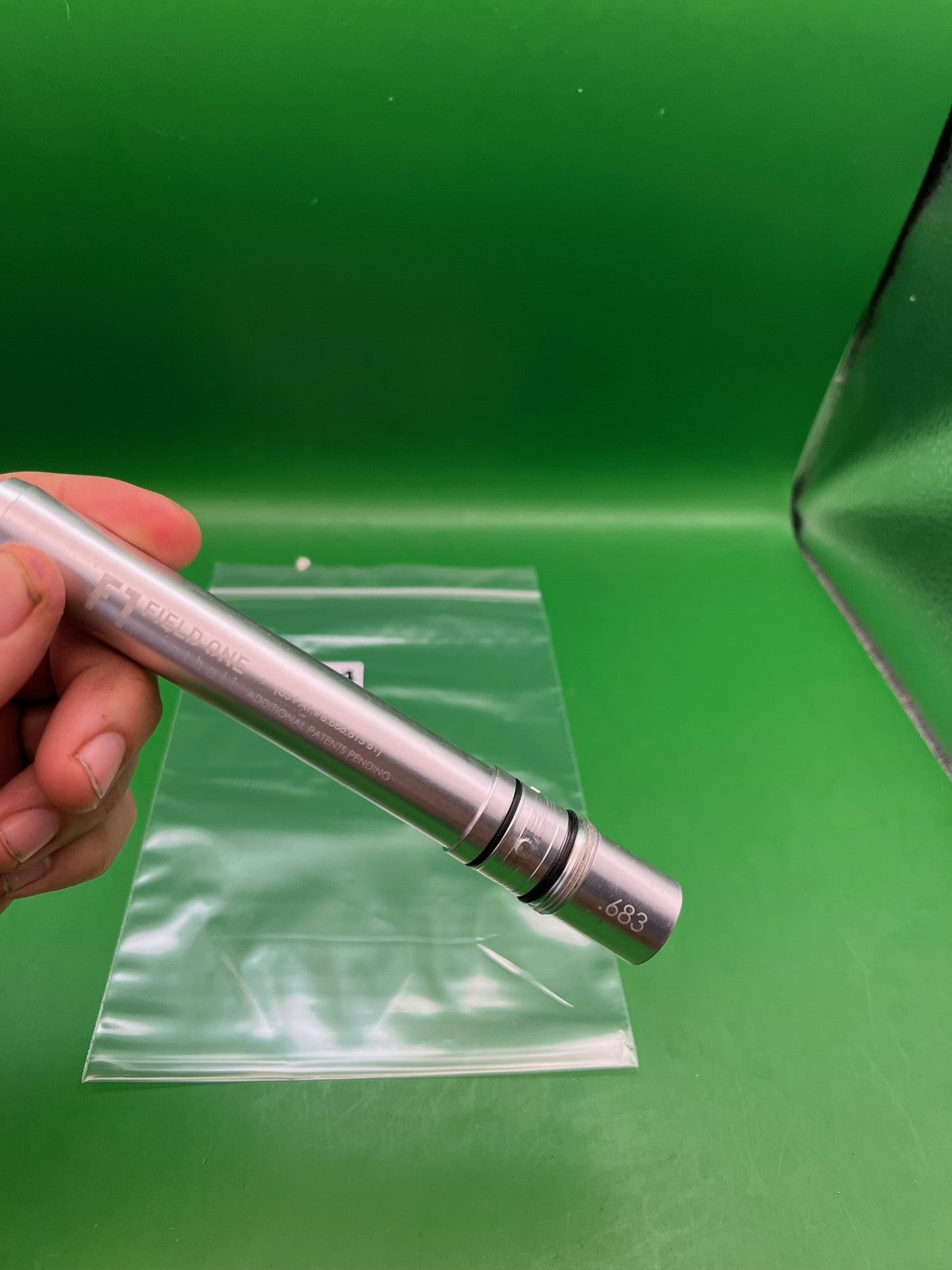 Field One Paintball Barrel Back Silver .683