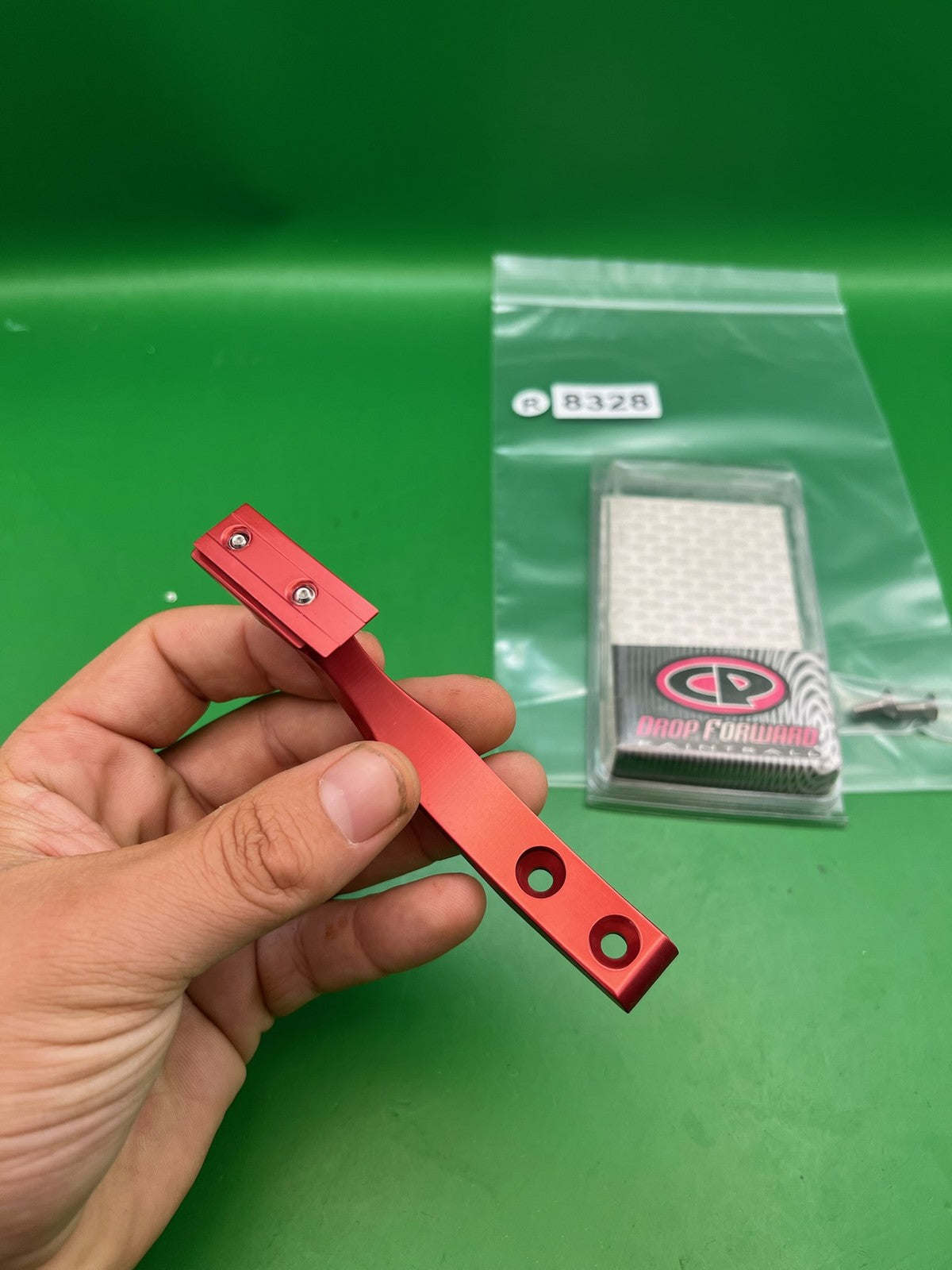 Custom Products CP ASA Rail Drop Forward Red Anodized Aluminum