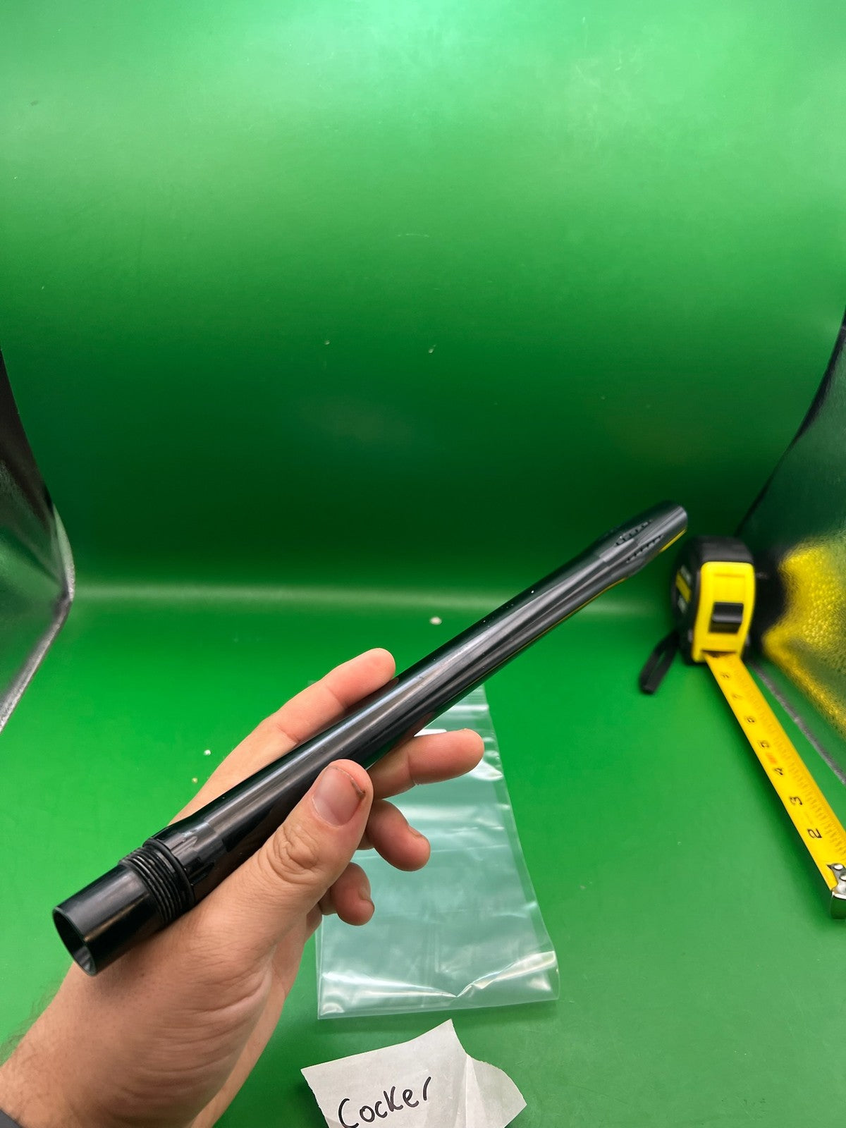 Autococker Cocker Barrel Black - used paintball barrel - black