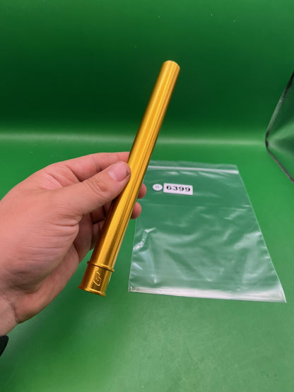 Planet Eclipse Gold Insert - used paintball barrel insert (freak-style) - gold anno