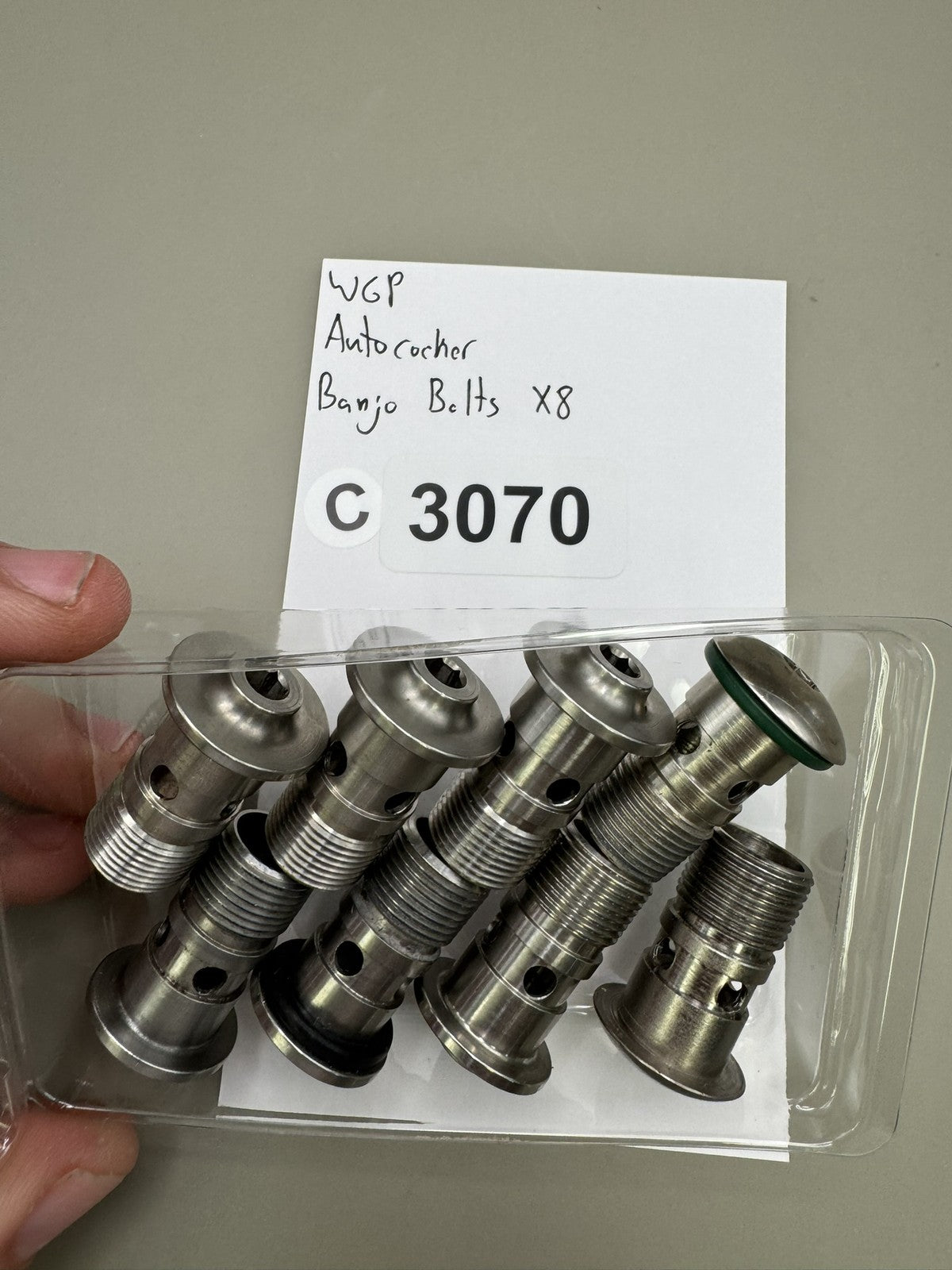 WGP Autococker Banjo Bolts x8 Stainless Steel