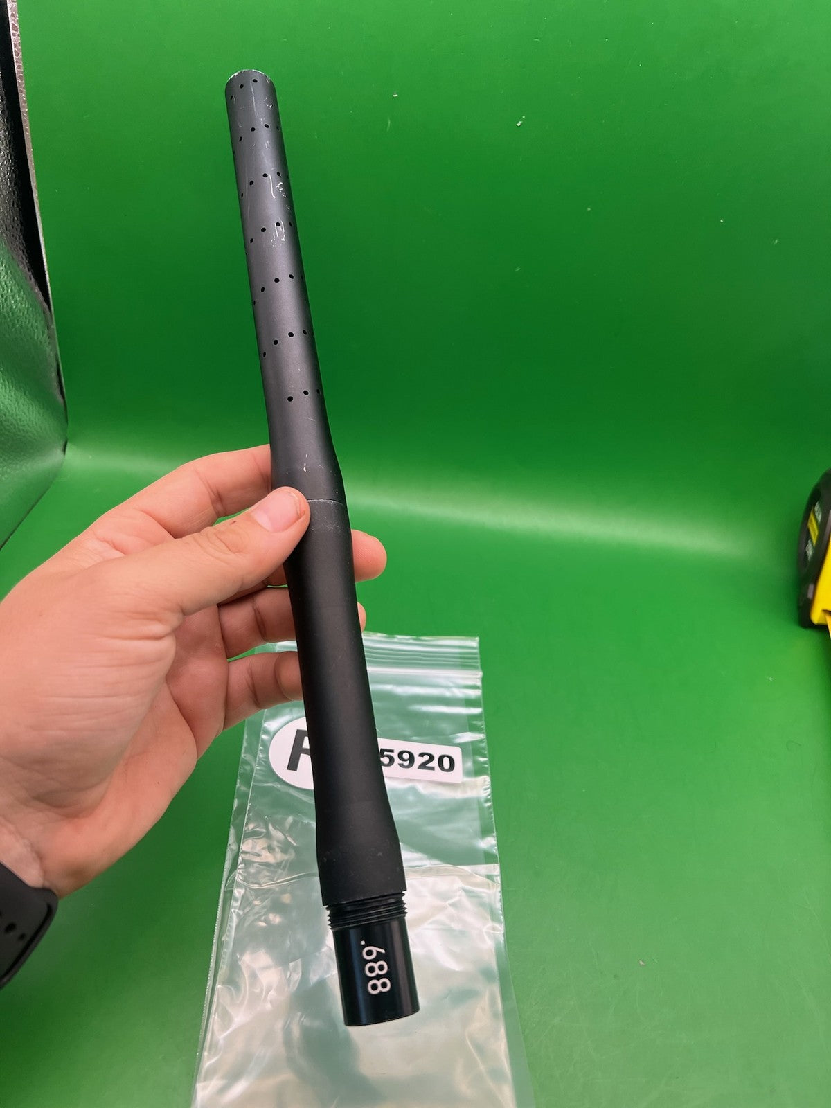 Stock Empire Autococker .689 14" Black Two Piece - used paintball barrel tip - black