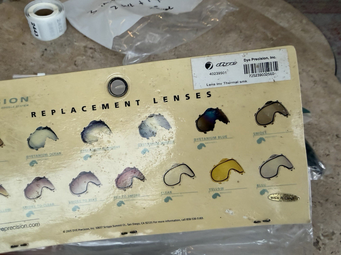 Two Smoke Dye Invision Lenses