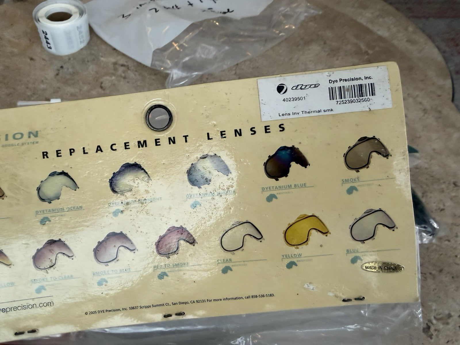 Two Smoke Dye Invision Lenses