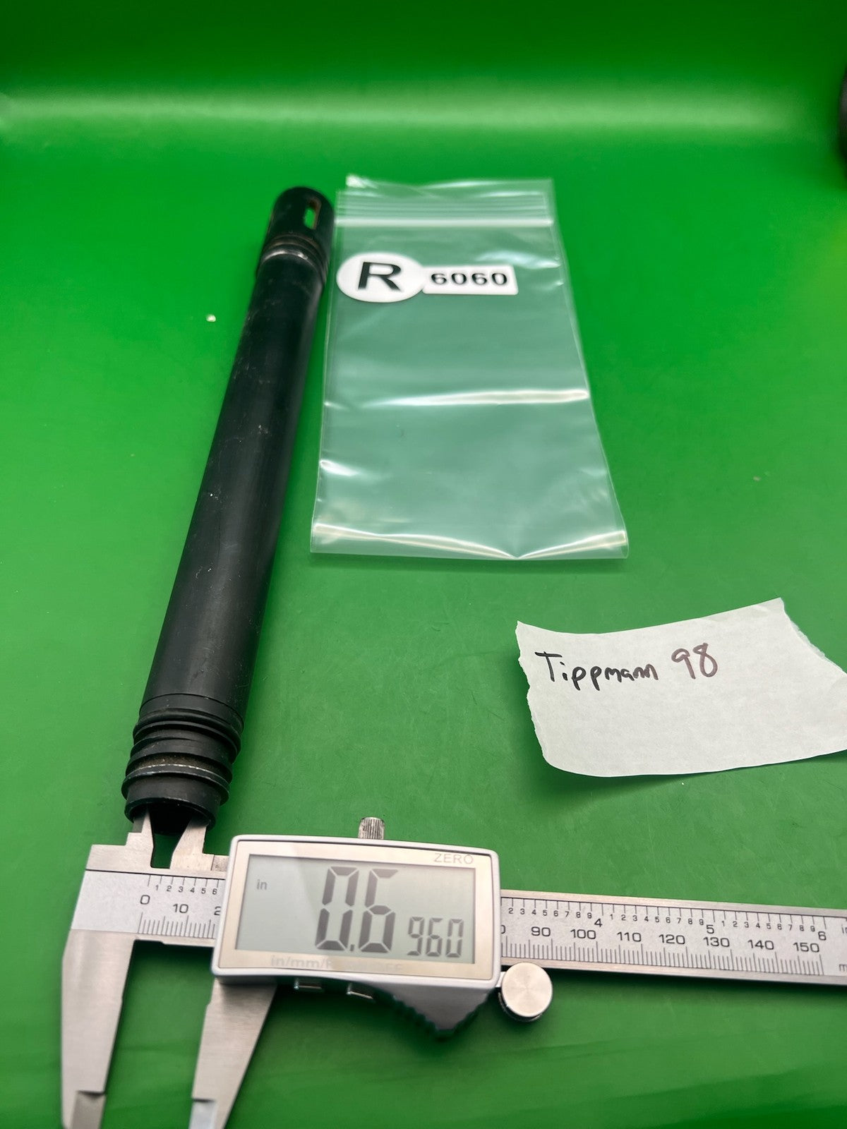 Tippmann 98 Barrel 12" Black - used paintball barrel - black