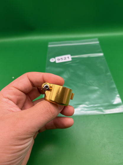 WDP Angel A1 Feedneck Collar Clamp Gold Anodized Aluminum Twist Lock