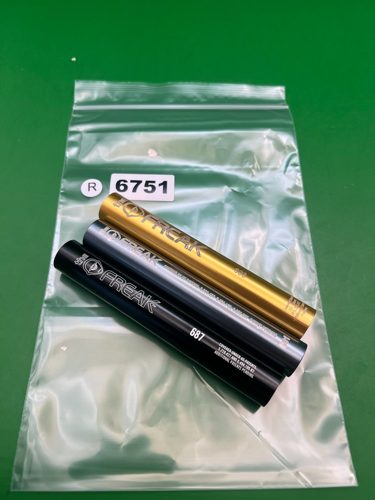 Smart Parts The Freak Barrel Inserts Gold Black Silver .687 .693