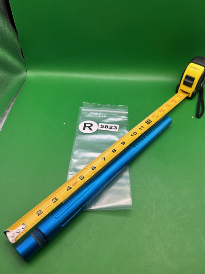 Stock Autococker Barrel 14" .689 Blue - used paintball barrel - blue anno