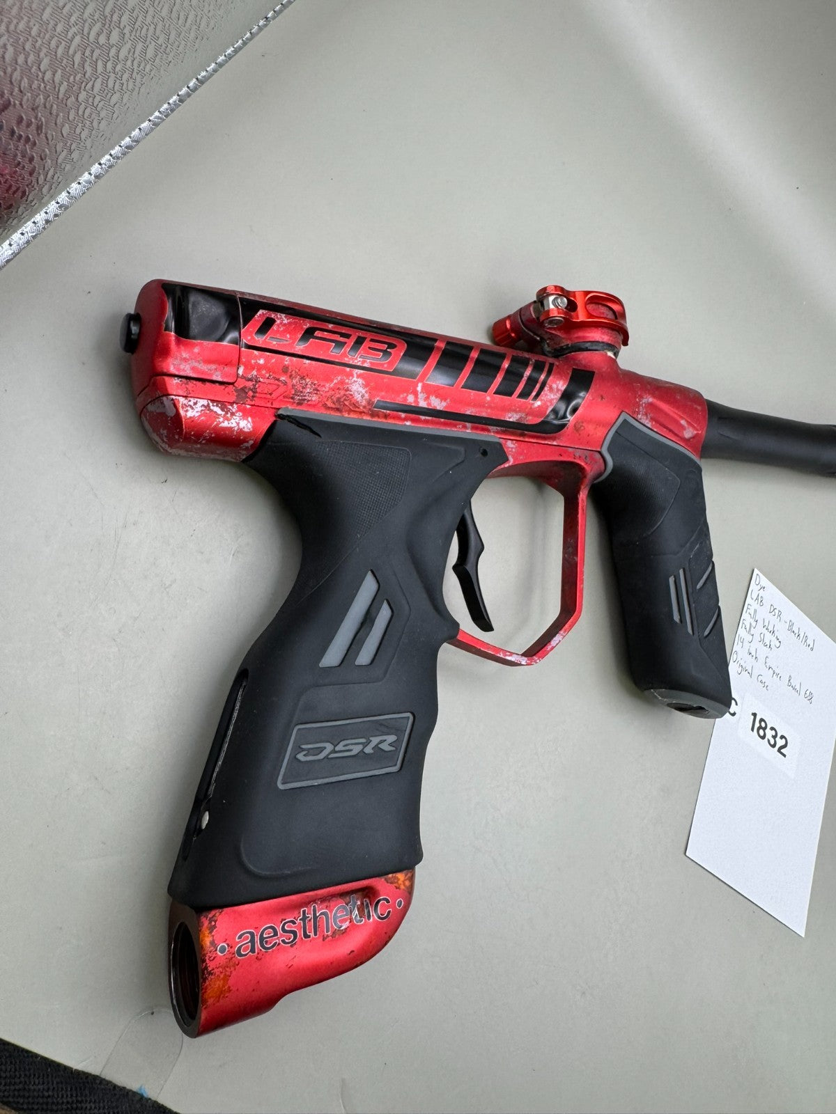Dye LAB DSR - Black/Red - Paintball Marker Fully Working