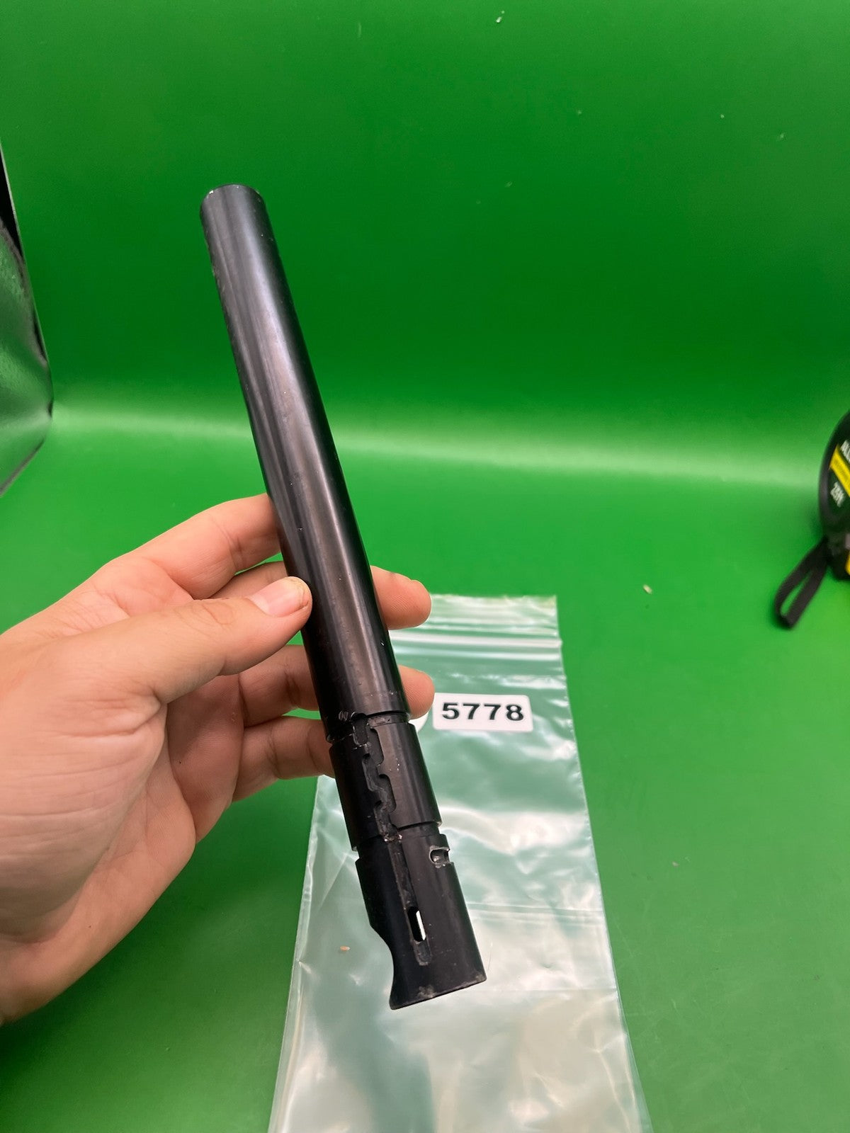 Automag Shorty Barrel  Shape .692 Black - used paintball barrel - black