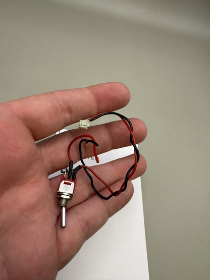 WDP Angel LCD Power Switch Red Black Wire Harness