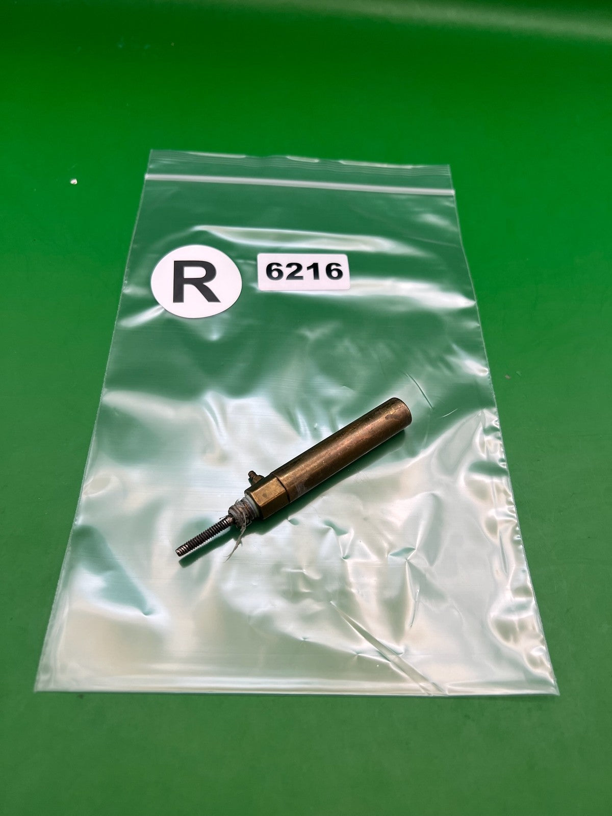 Vintage Brass Autococker Ram - used paintball ram - brass