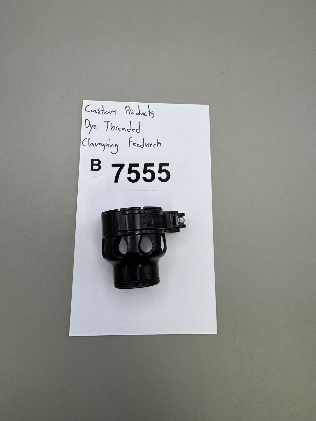 Custom Products Dye Threaded Clamping Feedneck Black
