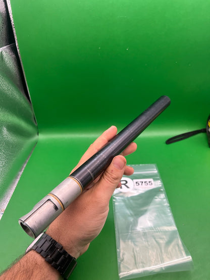 Automag 12" .696 Black Silver Barrel - used paintball barrel - black/silver