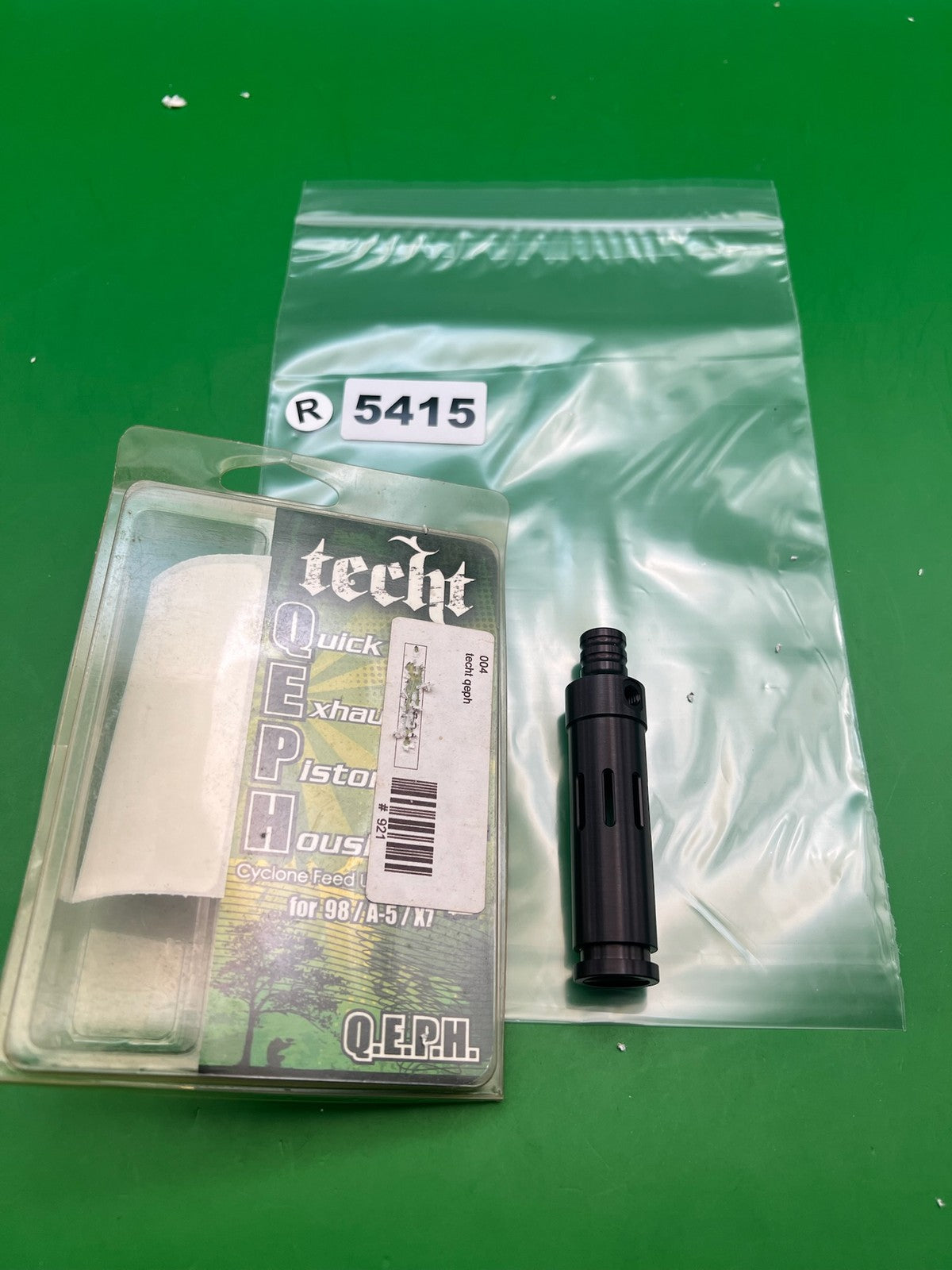 TechT QEPH Quick Exhaust Piston Housing Tippmann 98 A5 X7 Cyclone Upgrade Black