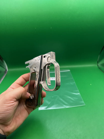 WGP Autcocker Hinge Frame - used paintball grip frame - raw/unfinished aluminum