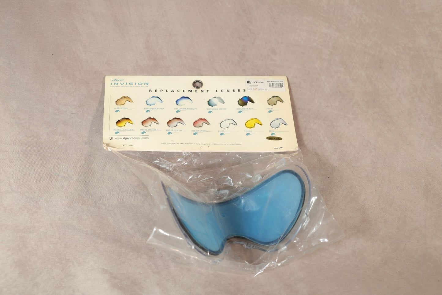 Dye Invision Paintball Mask Replacement Lens Blue Mirror New in Package