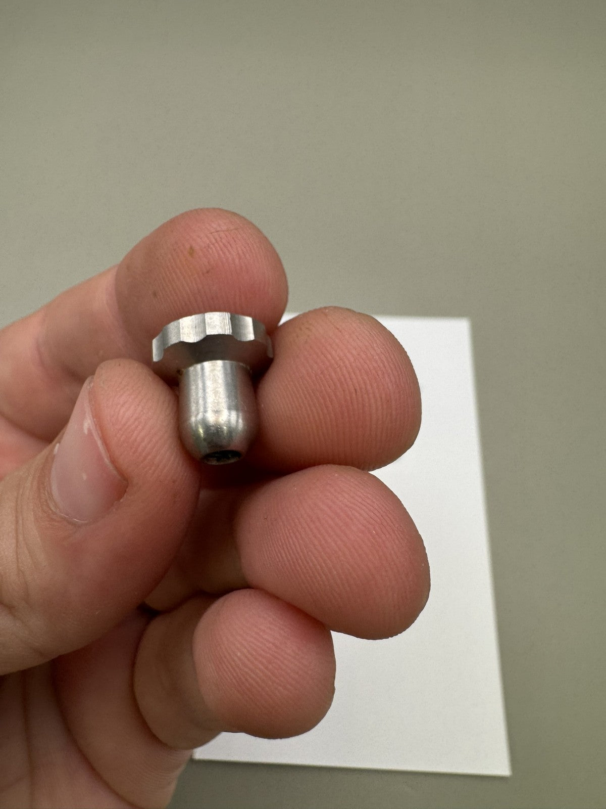 Bob Long G6R Feedneck Thumb Screw Silver