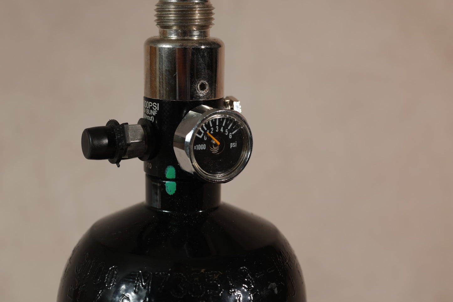 Empire 48ci 3000 PSI Paintball HPA Tank Carbon Fiber Black With Cover
