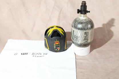Ninja 50ci 4500psi Carbon Fiber Paintball HPA Tank With Tank Cover