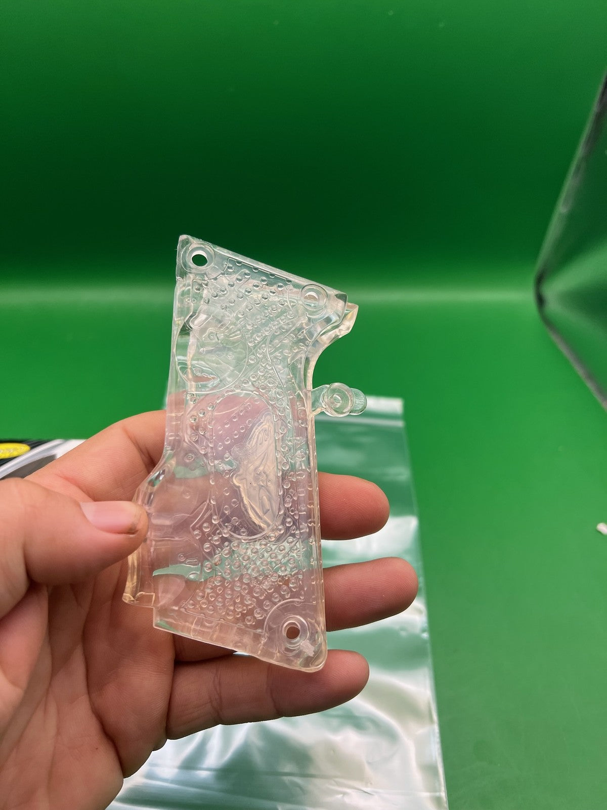 Dye Sticky Grips Clear  Rubber Grip Panels