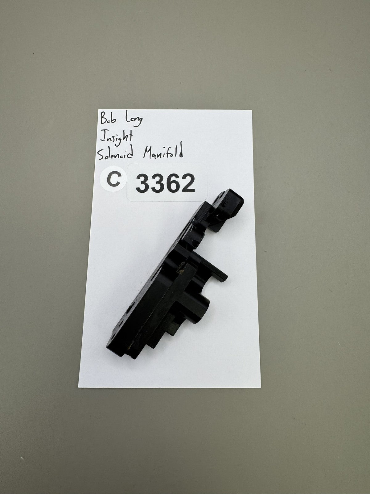 Bob Long Insight Solenoid Manifold