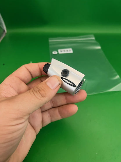 Dye ASA Body White On/Off Air Source Adapter Silver Aluminum