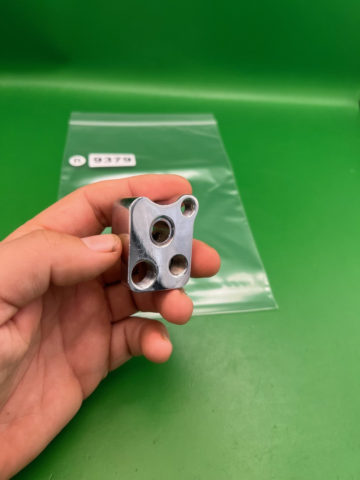 WGP Autococker 2K Front Block Silver Polished Aluminum Marker Part