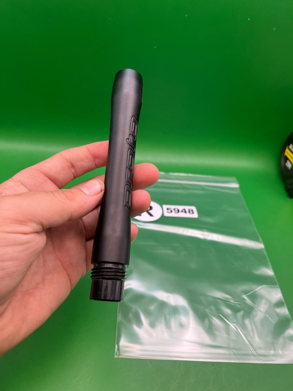 ION NXT Proto Barrel Back - used paintball barrel back - black
