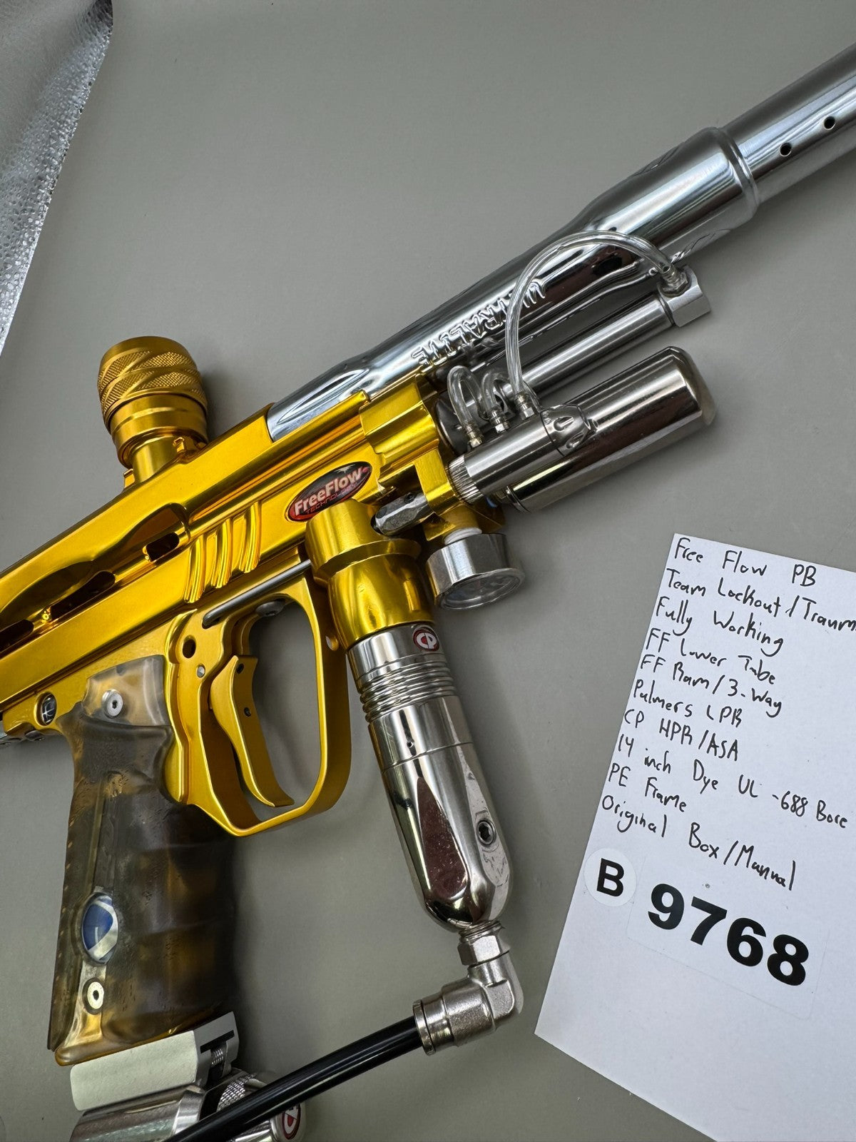 Free Flow PB Team Lockout/Trauma Autococker - Paintball Marker Fully Working