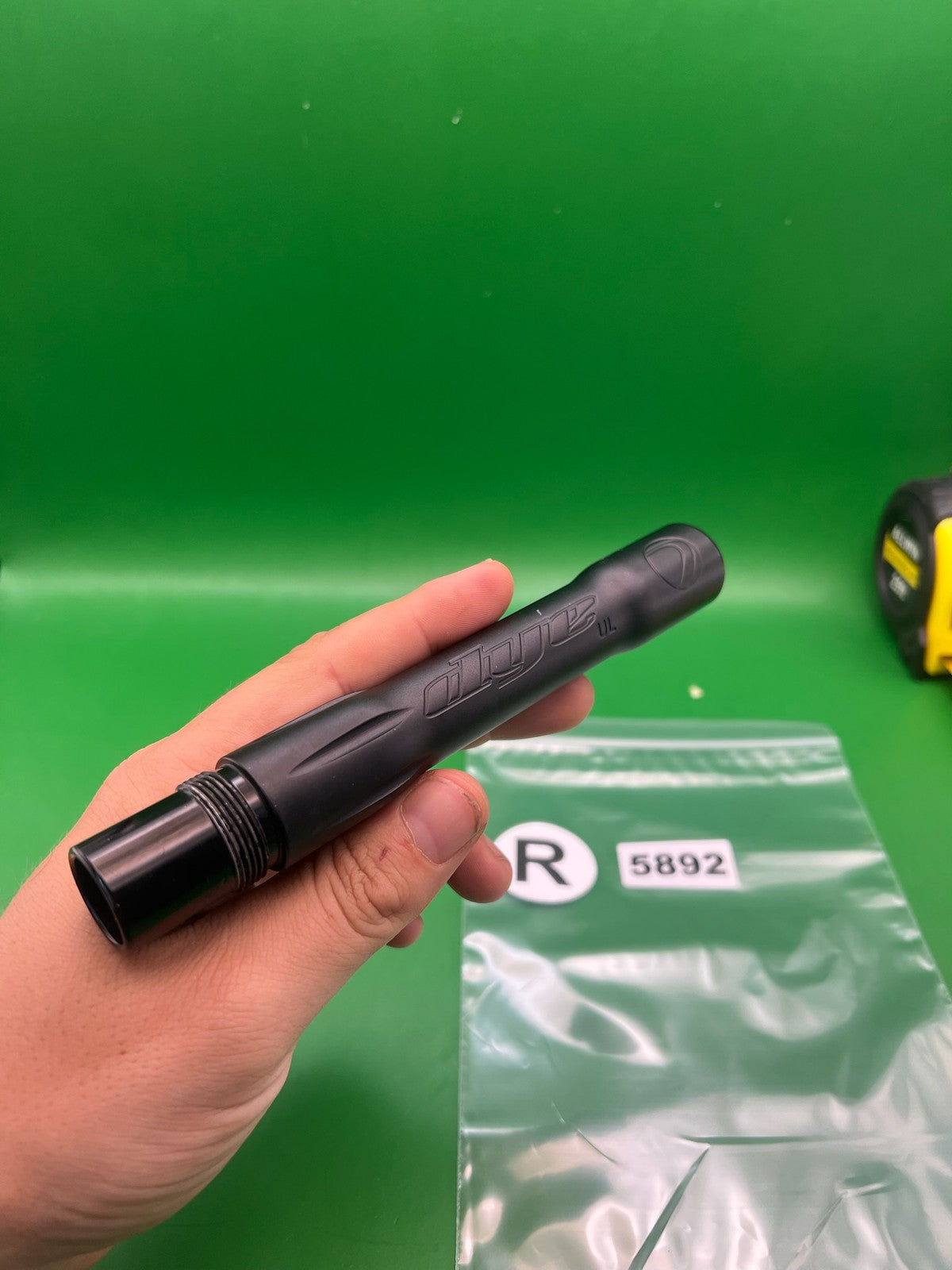 Dye UL Barrel Back Black .686 Bore AC Thread 6in Aluminum