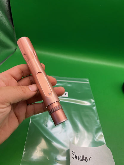 Smart Parts Shocker Pink AA Back - used paintball barrel back - pink anno