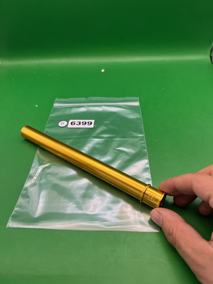 Planet Eclipse Gold Insert - used paintball barrel insert (freak-style) - gold anno